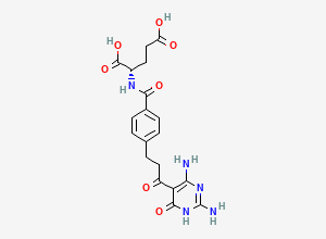 Two-dimensional chemical structure of Pemetrexed Impurity 8