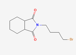 Two-dimensional chemical structure of N-(4-bromobutyl)cyclohexane-1,2-dicarboximide