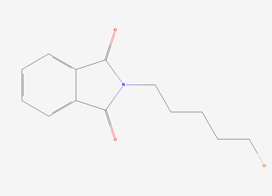 Two-dimensional chemical structure of N-(5-Bromopentyl)phthalimide