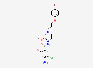 Two-dimensional chemical structure of Cisapride Impurity 3