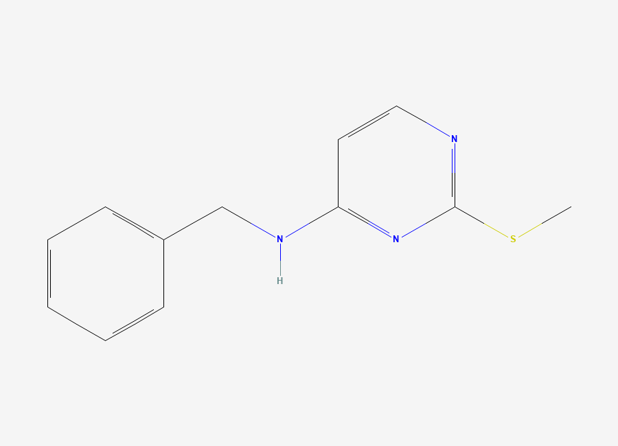 Two-dimensional chemical structure of N-Benzyl-2-(methylthio)pyrimidin-4-amine