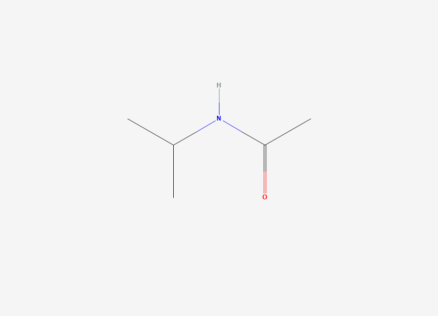 Two-dimensional chemical structure of N-Isopropylacetamide, CAS 1118-69-0