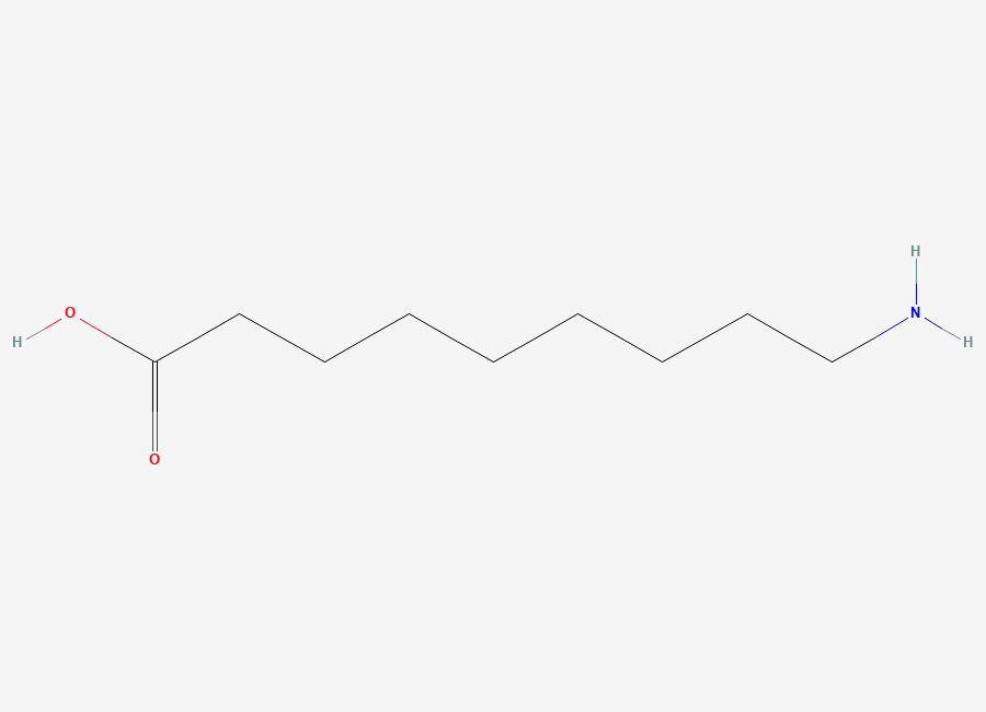 Two-dimensional chemical structure of 9-Aminononanoic acid