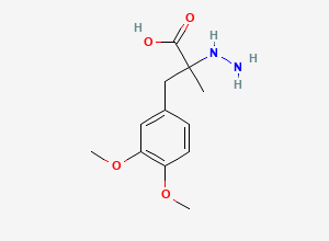 Two-dimensional chemical structure of Carbidopa Related Compound 10, CAS 28860-96-0