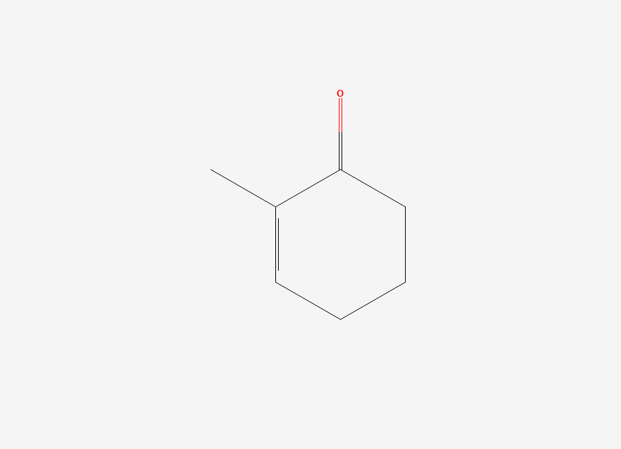 Two-dimensional chemical structure of 2-Cyclohexen-1-one, 2-methyl-