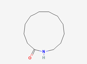 Two-dimensional chemical structure of 12-Aminododecanolactam, CAS 947-04-6