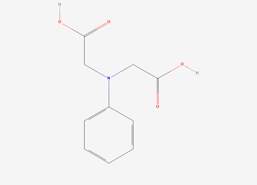 Two-dimensional chemical structure of N-Phenyliminodiacetic acid, CAS 1137-73-1