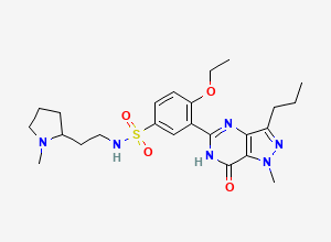 Two-dimensional chemical structure of Despropoxy Ethoxy Udenafil
