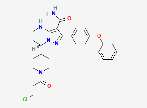 Two-dimensional chemical structure of Zanubrutinib Impurity BGB-4103