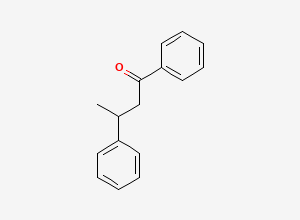 Two-dimensional chemical structure of 3-Phenylbutyrophenone