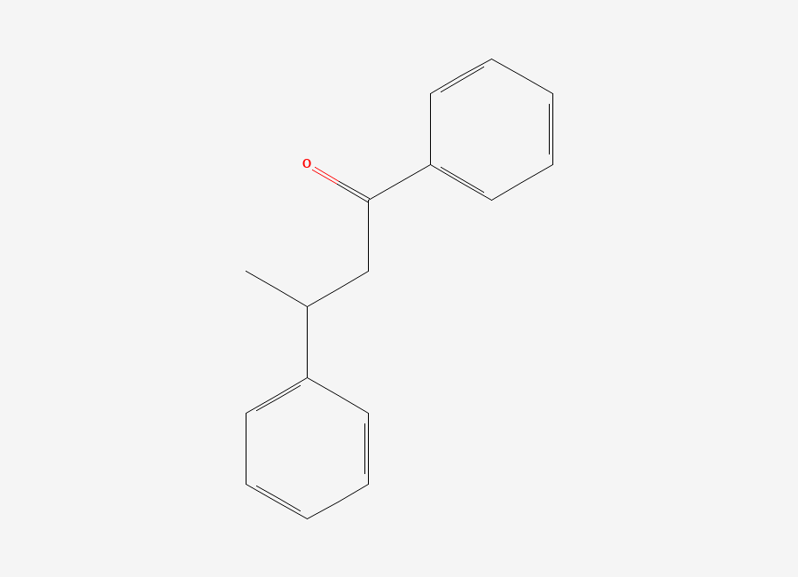 Two-dimensional chemical structure of 3-Phenylbutyrophenone