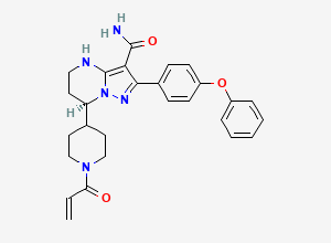 Two-dimensional chemical structure of (R)-Zanubrutinib/ Zanubrutinib Impurity-04, CAS 1691249-44-1