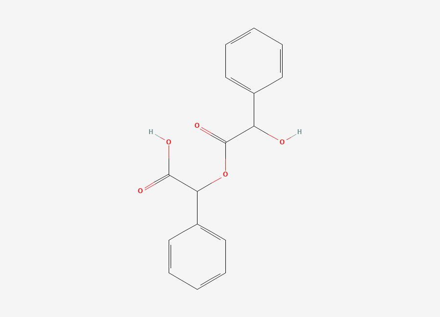 Two-dimensional chemical structure of 2-(2-hydroxy-2-phenylacetyl)oxy-2-phenylacetic acid