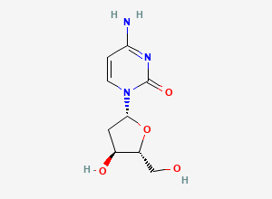 Two-dimensional chemical structure of 2'-Deoxycytidine, CAS 951-77-9
