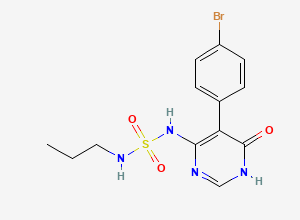 Two-dimensional chemical structure of Hydroxy Macitentan, CAS 2365406-85-3
