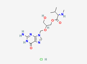 Two-dimensional chemical structure of Valganciclovir Related Compound N (HCl salt), CAS 1401562-16-0