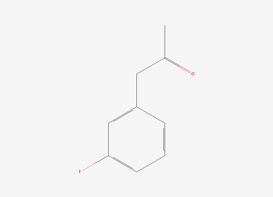 Two-dimensional chemical structure of 3-Fluorophenylacetone