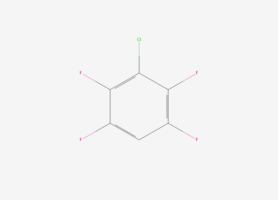 Two-dimensional chemical structure of 3-Chloro-1,2,4,5-tetrafluorobenzene