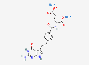 Two-dimensional chemical structure of Pemetrexed Impurity 124