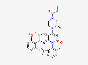 Two-dimensional chemical structure of Sotorasib
