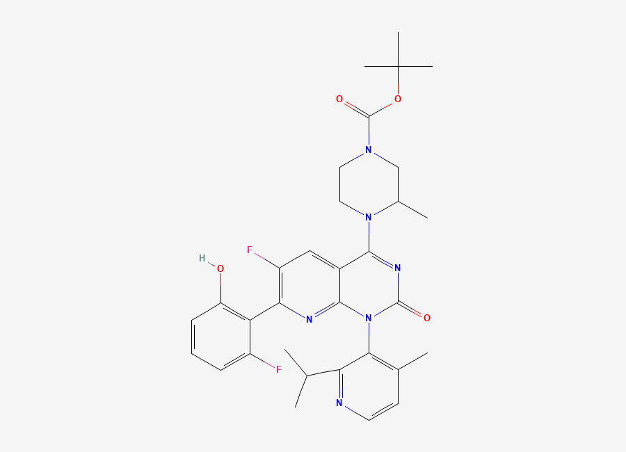 Two-dimensional chemical structure of Sotorasib Impurity 4, CAS 2387708-38-3