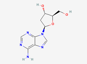 Two-dimensional chemical structure of 2'-Deoxyadenosine, CAS 958-09-8