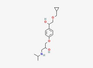 Two-dimensional chemical structure of alpha-Hydroxybetaxolol, CAS 87549-35-7