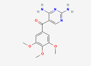 Two-dimensional chemical structure of Trimethoprim EP Impurity B, CAS 30806-86-1