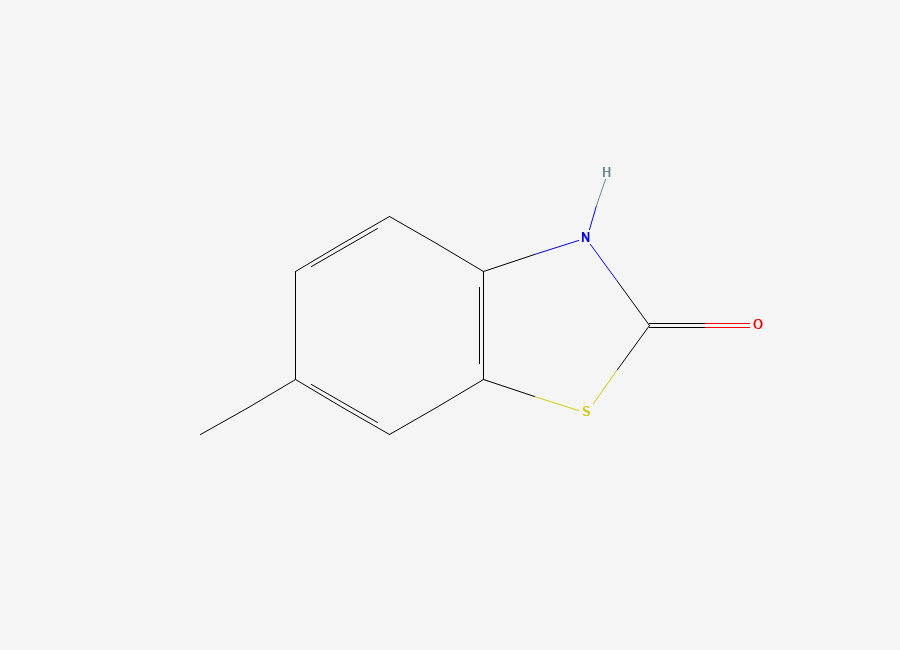 Two-dimensional chemical structure of 6-Methyl-2(3H)-benzothiazolone