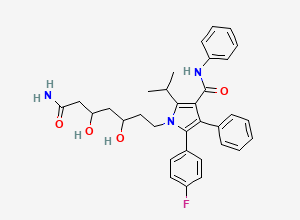 Two-dimensional chemical structure of (3R,5R)-Atorvastatin Amide, CAS 2125501-02-0