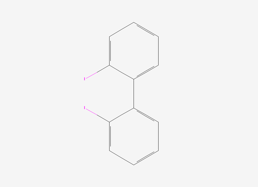 Two-dimensional chemical structure of 2,2'-Diiodobiphenyl