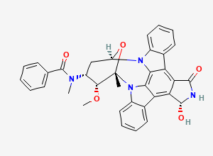 Two-dimensional chemical structure of (R)-3-Hydroxy Midostaurin, CAS 155848-20-7