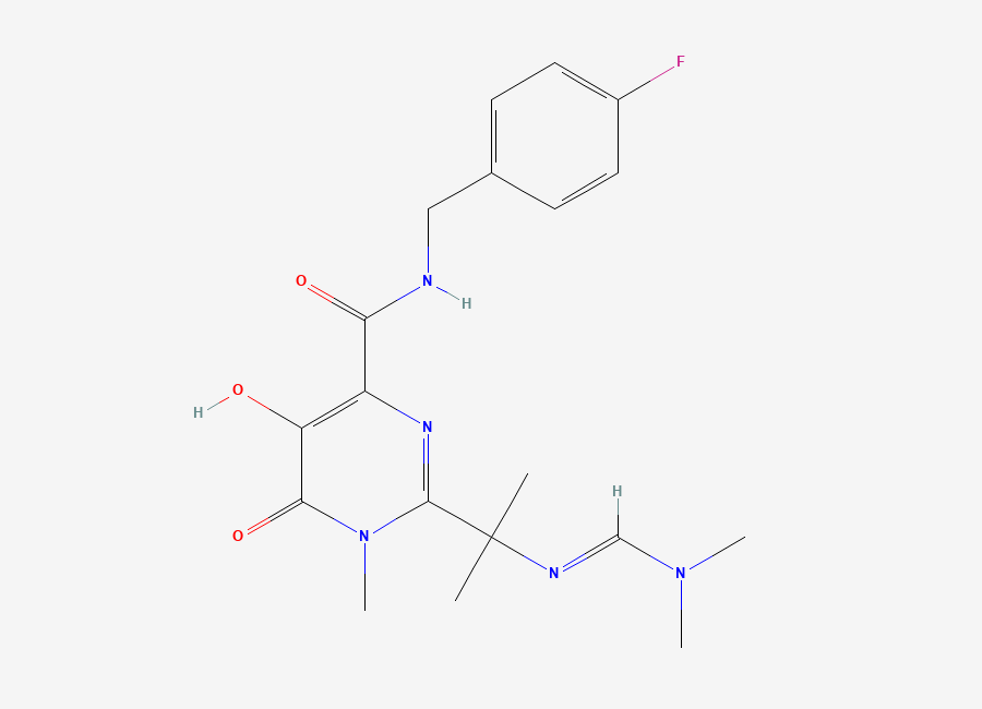 Two-dimensional chemical structure of Raltegravir EP Impurity B / Raltegravir Related Compound C / Raltegravir Formididyl Analog, CAS 1193687-85-2