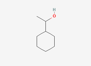 Two-dimensional chemical structure of 1-Cyclohexylethanol