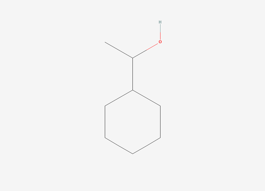 Two-dimensional chemical structure of 1-Cyclohexylethanol