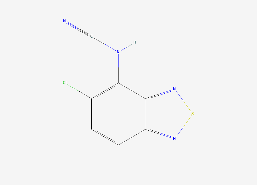Two-dimensional chemical structure of Tizanidine EP Impurity G, CAS 51322-80-6