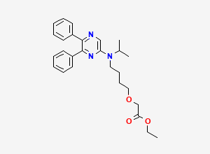 Two-dimensional chemical structure of Selexipag Ethylester Impurity, CAS 2287345-22-4