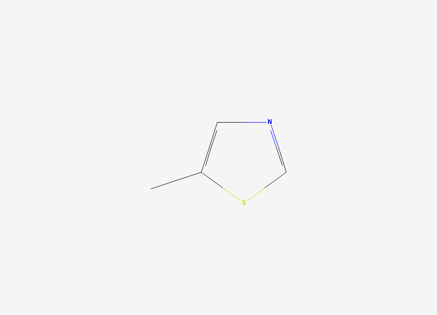 Two-dimensional chemical structure of 5-Methylthiazole