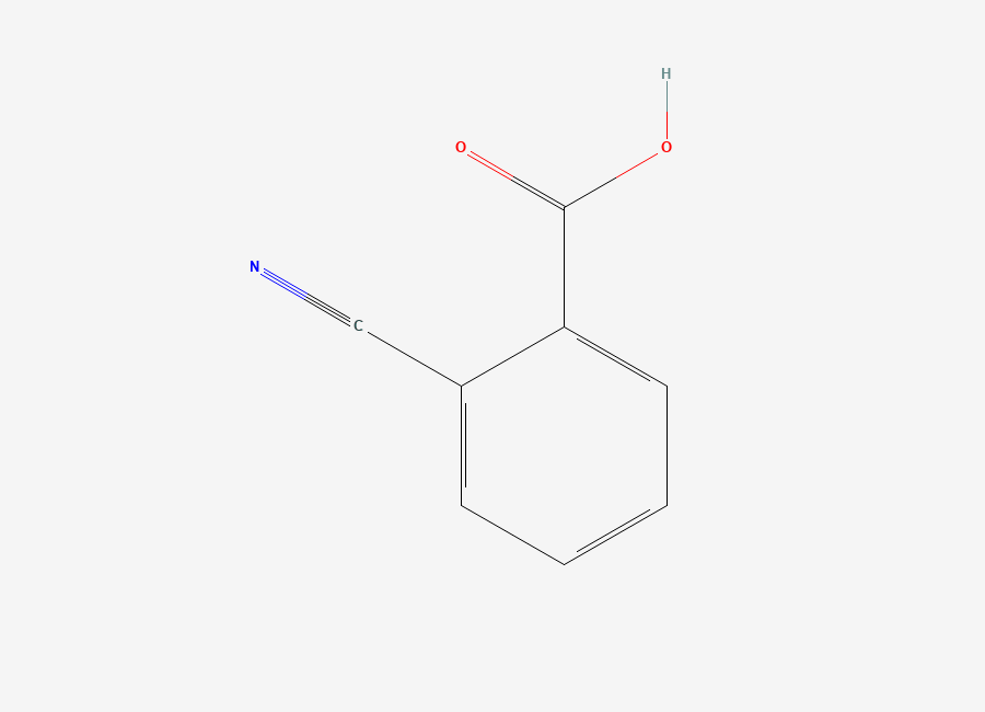 Two-dimensional chemical structure of 2-Cyanobenzoic acid