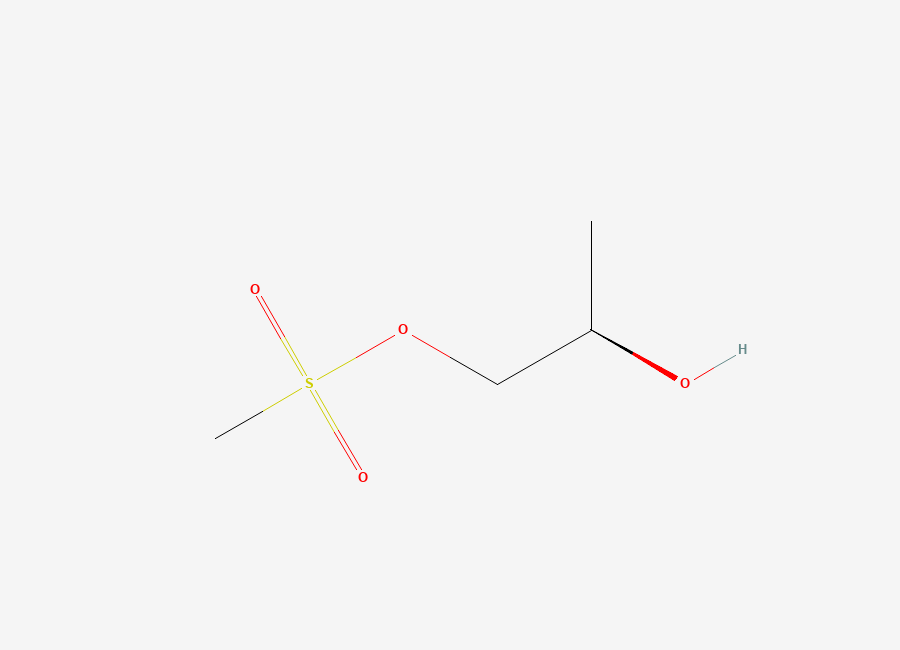 Two-dimensional chemical structure of (2R)-2-Hydroxy-1-propyl Methanesulfonate