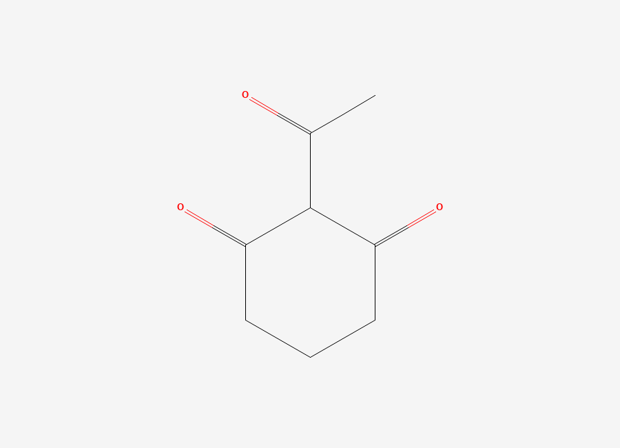 Two-dimensional chemical structure of 2-Acetyl-1,3-cyclohexanedione