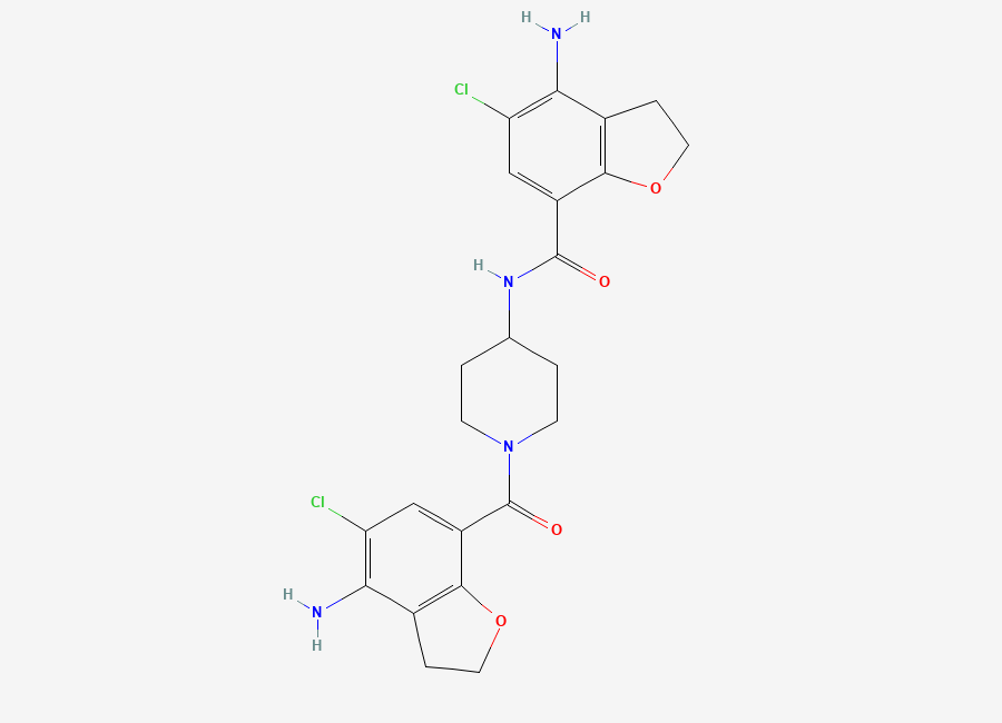 Two-dimensional chemical structure of Prucalopridesuccinate impurity 3