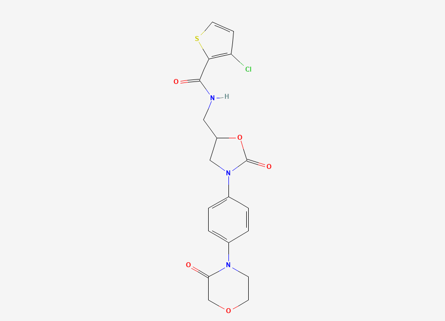 Two-dimensional chemical structure of 3-Chloro Rivaroxaban, CAS 1855920-54-5