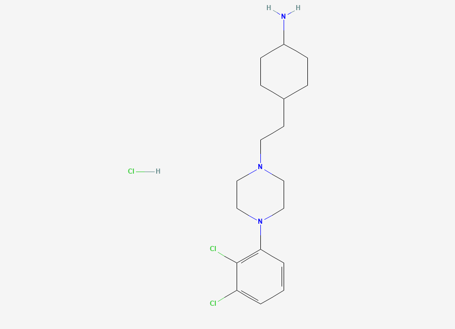 Two-dimensional chemical structure of Cariprazine Amine Analog (HCl salt), CAS 2093293-78-6
