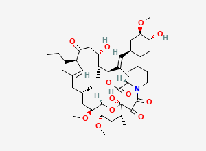 Two-dimensional chemical structure of Tacrolimus 8-Propyl Analog/ Dihydro Tacrolimus / Dihydro FK-506 / Tsukubamycin B, CAS 104987-30-6