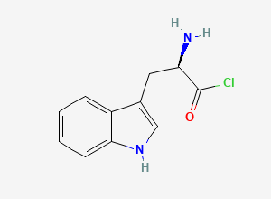 Two-dimensional chemical structure of D-tryptophanoyl chloride