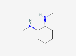 Two-dimensional chemical structure of (1S,2S)-(+)-N,N'-Dimethylcyclohexane-1,2-diamine