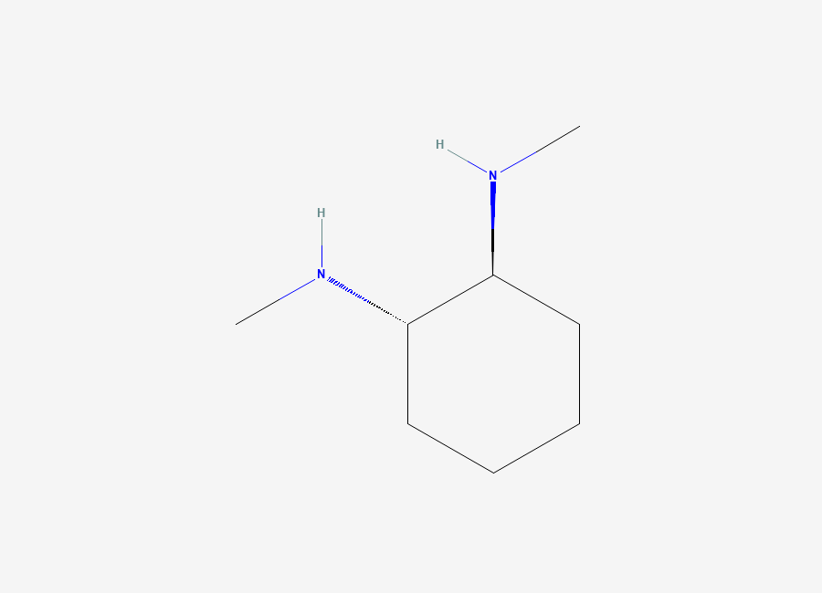 Two-dimensional chemical structure of (1S,2S)-(+)-N,N'-Dimethylcyclohexane-1,2-diamine