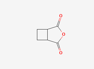 Two-dimensional chemical structure of 3-Oxabicyclo(3.2.0)heptane-2,4-dione