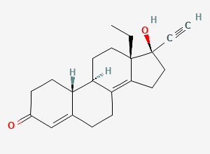 Two-dimensional chemical structure of Levonorgestrel EP Impurity A, CAS 1260525-53-8